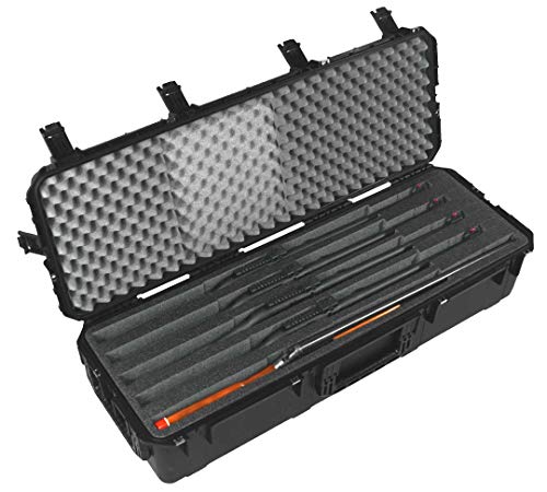 Case Club 5 Shotgun Pre-Cut Waterproof Gun Case | Padlockable | Heavy Duty | Airline Approved | Shipping & Storage Hard Case
