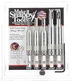 Make it Snappy Tools 5pc Self Centering Hinge Drill Bit Set, Spring Loaded. Proudly Made in the USA.