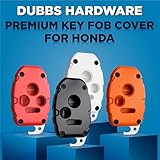 Key Fob Cover fits Honda - 2 Year Warranty Fob Replacement for Accord 2003-2012, Civic 2006-2013, CR-V 2005-2013, Pilot 2009-2015 Made in USA Key Shell Case with Bottle Opener (Blaze Orange, 3 Button)