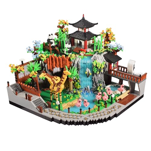 Komvoor Micro Mini Blocks Animals Building Model Set Animals Creative Architecture Zoo Park Building Sets Toys Present for Adult and Kids 14+ 5000PCS