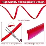 Car Interior Trim Strips with Installing Tool 16.4Ft Car Interior Moulding Trim Strips Universal Car Interior Decorative Molding Trim for Door Dashboard Gap Decoration (Red)