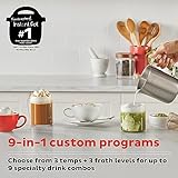 Instant Pot Instant Magic Froth 9-in-1 Electric Milk Steamer and Frother,17oz Stainless Steel Pitcher,Hot and Cold Foam Maker and Milk Warmer for Lattes,Cappuccinos,Macchiato