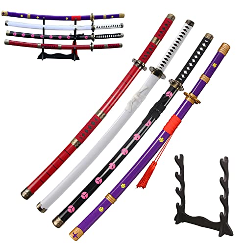 IM-SMELTER 40" Roronoa Zoro Samurai,4 Piece Set,Kitetsu,Wado Ichimonji,Shusui,Yama Enma,for Cosplay,Collection,Display,Performance