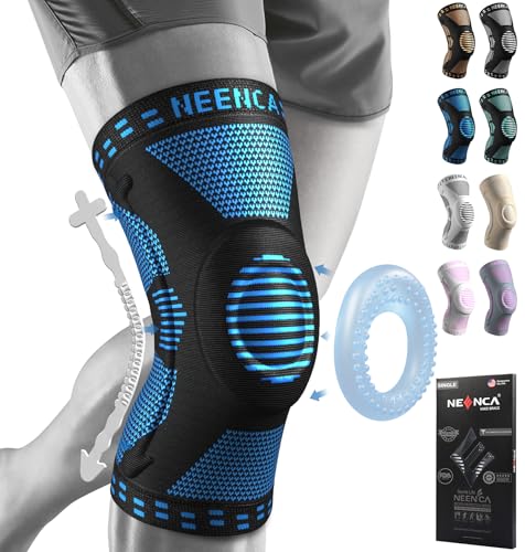 NEENCA Knee Brace for Women & Men, Medical Knee Support with Patella Pad & Side Stabilizers, Knee Compression Sleeve for Knee Pain, Meniscus Tear, ACL, Joint Pain, Runner, Workout - FSA/HSA Eligible