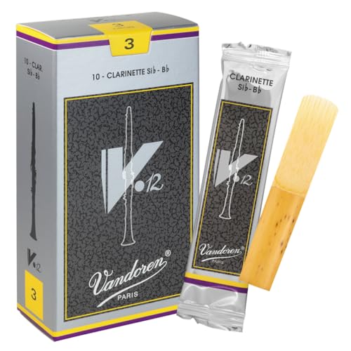 Vandoren CR193 Bb Clarinet V.12 Reeds Strength 3; Box of 10