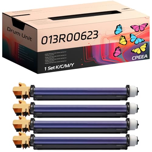 Compatible for Xerox 013R00623 Drum Unit Work for Xerox WorkCentre 7328 7335 7345 7346 Printers, with Chip, High Yield 60000 Pages, Clear Printing (Multicolor)