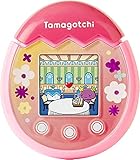 Tamagotchi 42901 Bandai Pix The Next Generation of Virtual Reality Pet with Camera, Games and Collectable Characters-Floral, Pink