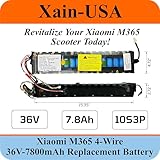 36V 7800mAh 280Wh Rechargeable Replacement Li-ion Battery for Xiaomi M365 Electric Scooter Battery Replacement - XT30 36V Battery Lithium Ion Compatible with E Scooter Battery with BMS - 4 Wire