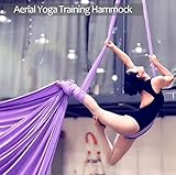 Aerial Silks Deluxe Equipment Set for Aerial Yoga, Aerial Yoga Hammock, Aerial Acrobatic,Circus Arts, Aerial Dance(L:10m W:2.8m (Sakura Pink)