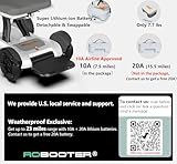 ROBOOTER® X40 Intelligent Electric Powered Wheelchair Device, Automatic Folding, Remote Controlled, Smart, Compact Heavy Duty Mobile, Powerful Dual Motor, Foldable Portable Motorized Mobility Scooter