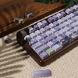 152 Keys Dye Sub PBT Custom Keycaps Cherry Profile Purple Blossom Keycaps Set Fit for Mechanical Keyboards Alice Keyboard Cherry Mx Gateron Switches