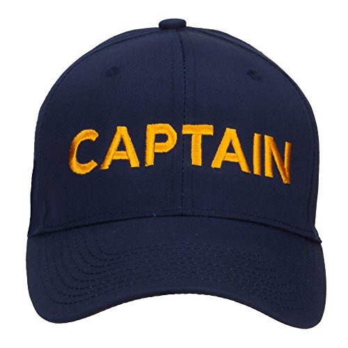 e4Hats.com Captain Embroidered Cap - Navy OSFM