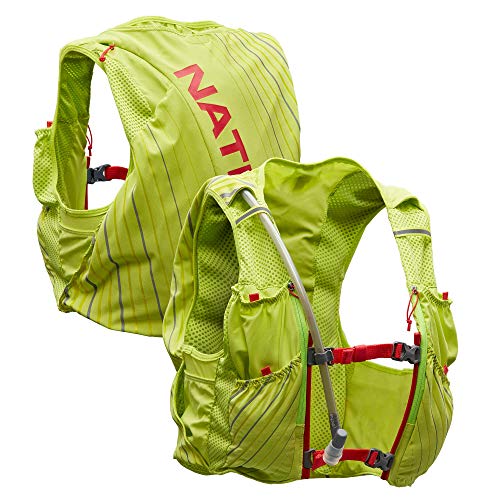 Nathan Unisex Pinnacle Race Vest w/ 12L Hydration Pack, Running Vest with Water Bladder, Hydration Vest for Running Women, Water-Resistant, Moisture Wicking