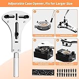 Watch Link Removal Kit, BYNIIUR Watch Repair Kit, Watch Case Opener Spring Bar Tools, Watch Battery Replacement Tool Kit, Watch Band Link Pin Tool Set with Carrying Case and Instruction Manual