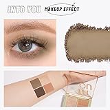 INTO YOU Nude Eyeshadow Palette, 4 Colors Matte, Shimmer and Glitter Eye Shadow Palletes, Warm Neutral Naked Pigments, Long Lasting Professional Beauty Makeup Eyeshadow