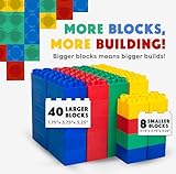 BiggoBlocks Big Blocks for Kids Ages 4-8 — Indoor & Outdoor Blocks for Kids Games — Large Building Blocks (48 pc) Learner Set