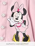 Disney Mickey and Friends Minnie Toddler Girl Outfits: Pink Long Sleeve Knit Top and Tweed Bowknot Skirt Set - Fall Clothes for Birthday Parties 3-4T