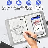 Tracify Pad - Tracify Pad Notebook, Tracify Pad Drawing, Tracify Note Pad,Tracify Smart Sync Pen and Notebook, Digital Notebook with Editable Text Conversion, Can Offline Storage (Black)