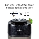 REPTI ZOO 10L Reptile Mister Fogger Terrariums Humidifier Extremly High Pressure Silent Pump Fog Machine Misting Rainforest Sprayer System Tank with 4PCS Nozzles for a Variety of Reptiles/Amphibians