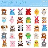 Blind Bag Mini Plush Animal - 20PCS Mini Stuffed Animal Toy Small Plushies in 20PCS Mystery Bags, 30 Characters Random Design Cute Plush Toy for Kids School Classroom Prizes Party Favor