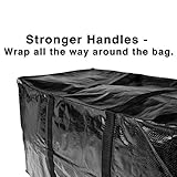 BAG-THAT! 10 Moving Bags, Heavy Duty Extra Large Stronger Handles Wrap Around bag Storage Totes Zippered Reusable Moving Supplies Clothes Attic Sports Garage Travel College