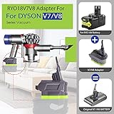 URUN 2-in-1 V7/8 Adapter for Ryobi 18V Lithium Battery Convert to for Dyson V7/8 Handheld Vacuum Cleaner Battery Compatible with V7/8 Animal V7/8 Absolute V7/8 Motorhead Pro V7/8