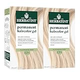 Herbatint Permanent Hair Dye - 10N Platinum Blonde - For Up To 100% Gray Coverage of Resistant Gray Hair - Ammonia-Free, Alcohol-Free & Vegan - Salon Influenced Hair Color 5.75 fl oz (2 Pack)