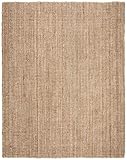 SAFAVIEH Natural Fiber Collection Area Rug - 9' x 12', Natural, Handmade Chunky Textured Jute 0.75-inch Thick, Ideal for High Traffic Areas in Living Room, Bedroom (NF447A)