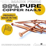 Dubbs Hardware 12-Pack Pure Copper 5-Inch Nail Spikes - Heavy-Duty Tree Stump Root Killer - Eco-Friendly & Chemical-Free Tree Removal - USA-Made Durable Spikes for Landscaping & Gardening