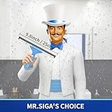 MR.SIGA Professional Window Cleaning Combo - Squeegee & Microfiber Window Scrubber, 10"