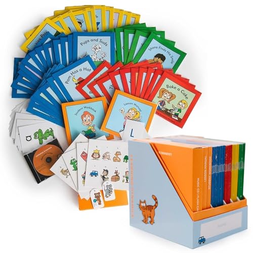 LEARNING DYNAMICS 4 Weeks to Read – Learn How to Read & Write Program Includes 53 Books, Teaching Manual, Activity Workbooks, CD, Flashcards, Manipulatives – Teaches Letters, Phonics & Reading