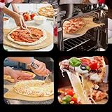 ALLWINNER Pizza Peel 12 Inch, 2 Pack Bamboo Pizza Paddle, Wooden Pizza Peels for Making Pizza, Pizza Bread Pie Cutting Board for Kitchen