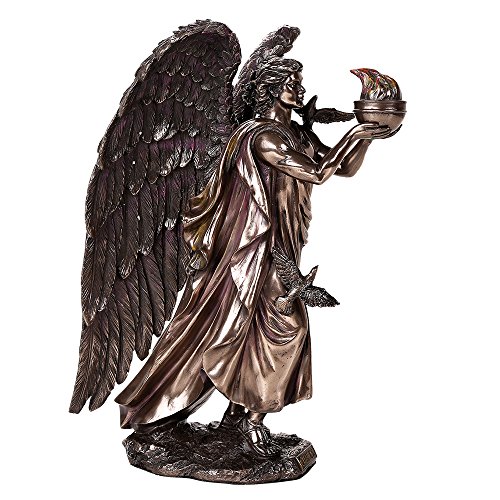 Archangel Chamuel Angel Peace Bringer Healer of Relationship Collectible Faux Bronze Figurine