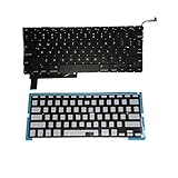 SUNMALL Keyboard Replacement with Backlight Compatible with 15.4" MacBook Pro A1286 MC118LL/A MB985LL/A MB986LL/A MC371LL/A MC372LL/A MC373LL/A MC721LL/A Series 2009 2010 2011 2012