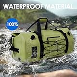 Lanedo 80L Dry Bag Large Waterproof Bag Roll-Top Heavy Duty Fishing Duffle Bag with Durable Straps & Handles for Kayaking Paddle boarding Boating Rafting Fishing Canoeing Camping (Green)