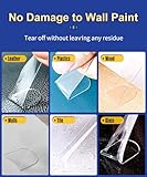 PHIXBEAR Large Mounting Putty No Residue, Double Sided Tape Glue Adhesive Dots Clear Museum Sticky Tack, Picture Hanging Strips Fixed Posters Decor Art Craft Party, 0.39 x 0.78 in (252 Pcs)