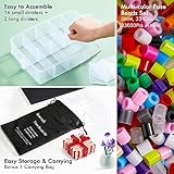 INSCRAFT Fuse Beads, 33000pcs Fuse Beads Kit for Kids, 33 Color 5MM Iron Beads Set with 150 Patterns, 8 Pegboards, 15 Ironing Paper, 6 Tweezers, 85 accessories, Craft Kits Gifts for Birthday Christmas