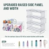 Water Bottle Organizer for Full Stanley 40 oz Tumbler with Handle, Cabinet Pantry Kitchen Organizers and Storage for Owala Stanley Cup Accessories Holder, Patented Stackable Tumbler Organizer Gifts