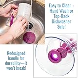 KPKitchen Pancake Batter Dispenser - Kitchen Must Have Tool for Perfect Pancakes, Cupcake, Waffle, Muffin Mix, Cake & Crepe - Easy Pour Baking Supplies for Griddle - Pancake Maker with Measuring Label