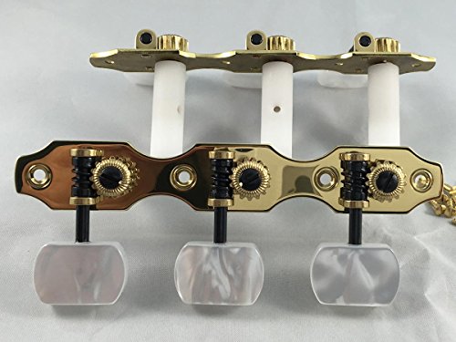 Rubner Germany Classical Guitar Tuners Set 100 Model - Solid Brass - Standard Spacing