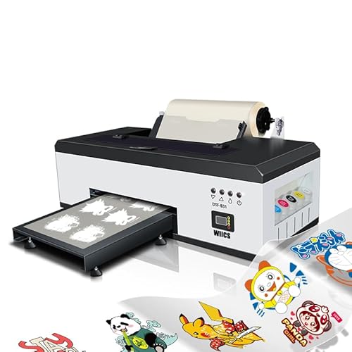 Furvveerr A3 L1800 DTF Printer, Transfer Printing Machine T-Shirt Direct to Film with Continuous Ink Supply,White Ink Mixing, Cycle and Semi-Automatic Cleaning (A31 L1800)