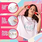 Tellingyou 36 Sheets Iron on Transfers Patches Vinyl Iron on Patch Embroidered Applique for T Shirt Jacket Pillow Covers Backpack Hoodies DIY Decorations(Christian Bible)