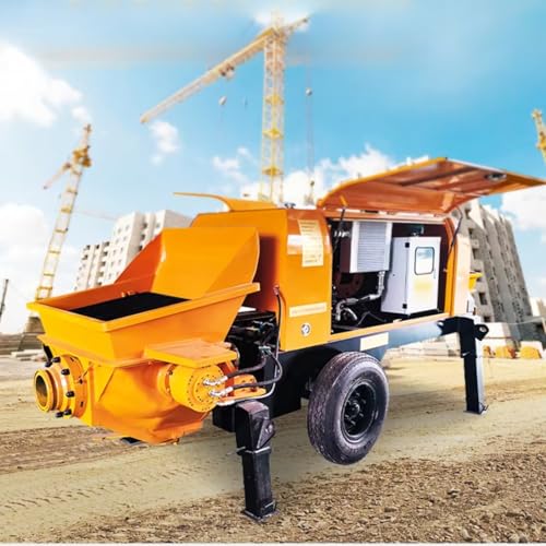 15Kw/25Hp Portable Pneumatic Concrete Mixer Pump Truck – Mobile Concrete Mixing & Pumping Machine for Construction, Efficient Cement Pump