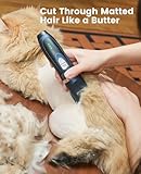 oneisall Cat Clippers and Paw Trimmer 3 in 1,Cat Grooming Kit,Cat Clippers for Matted Hair,Cordless Cat Shaver for Matted Long Hair,2 Speed Cat Hair Trimmer,Pet Clippers for Cats and Small Dogs