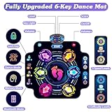 【Upgraded】KIZJORYA Dance Mat for Kids, Electronic Light-up Dance Pad with Wireless Bluetooth 5 Speeds 9 Levels, Dancing Mat for Toddlers Music Game Dance Toy for Girls Boys 3 4 5 6 7 8 9 10+ Year Old