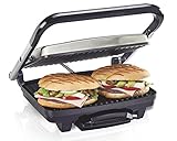 Hamilton Beach Panini Press, Sandwich Maker & Electric Indoor Grill (25410) and Hamilton Beach Dual Breakfast Sandwich Maker (25490A)