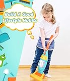 Kids Vacuum Cleaner Toy Set, Toy Vacuum Cleaner With Light Realistic Sounds & Whirling Stars, Pretend Role Play Household House Keeping Cleaning Play Set Learning Toys For Kids Toddlers Girls Boys Toy