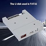 3.5in SSD Floppy Drive Emulator,SFR1M44 U100 1.44MB FAT32 USB SSD Floppy Drive Emulator&CD Screws,Plug and Play,Easy to Install,for Industrial Control Equipment