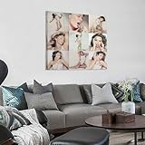 HHJDIH HVY Kylie Minogue Fever 1 Canvas Poster Wall Decorative Art Painting Living Room Bedroom Decoration Gift Frame-style20x20inch(50x50cm)