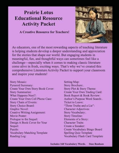 Prairie Lotus Educational Resource Activity Packet: A Creative Resource for Teachers!